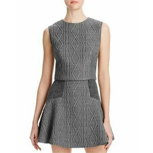 Alice olivia kylnn elsie skirt set cable knit 8